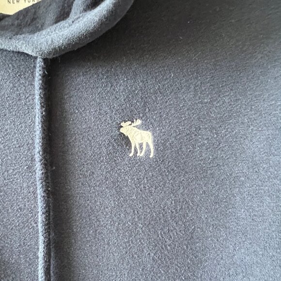 Abercrombie & Fitch Men's Pullover Soft Navy Blue Hoodie, Size XL, EC! - Picture 4 of 14